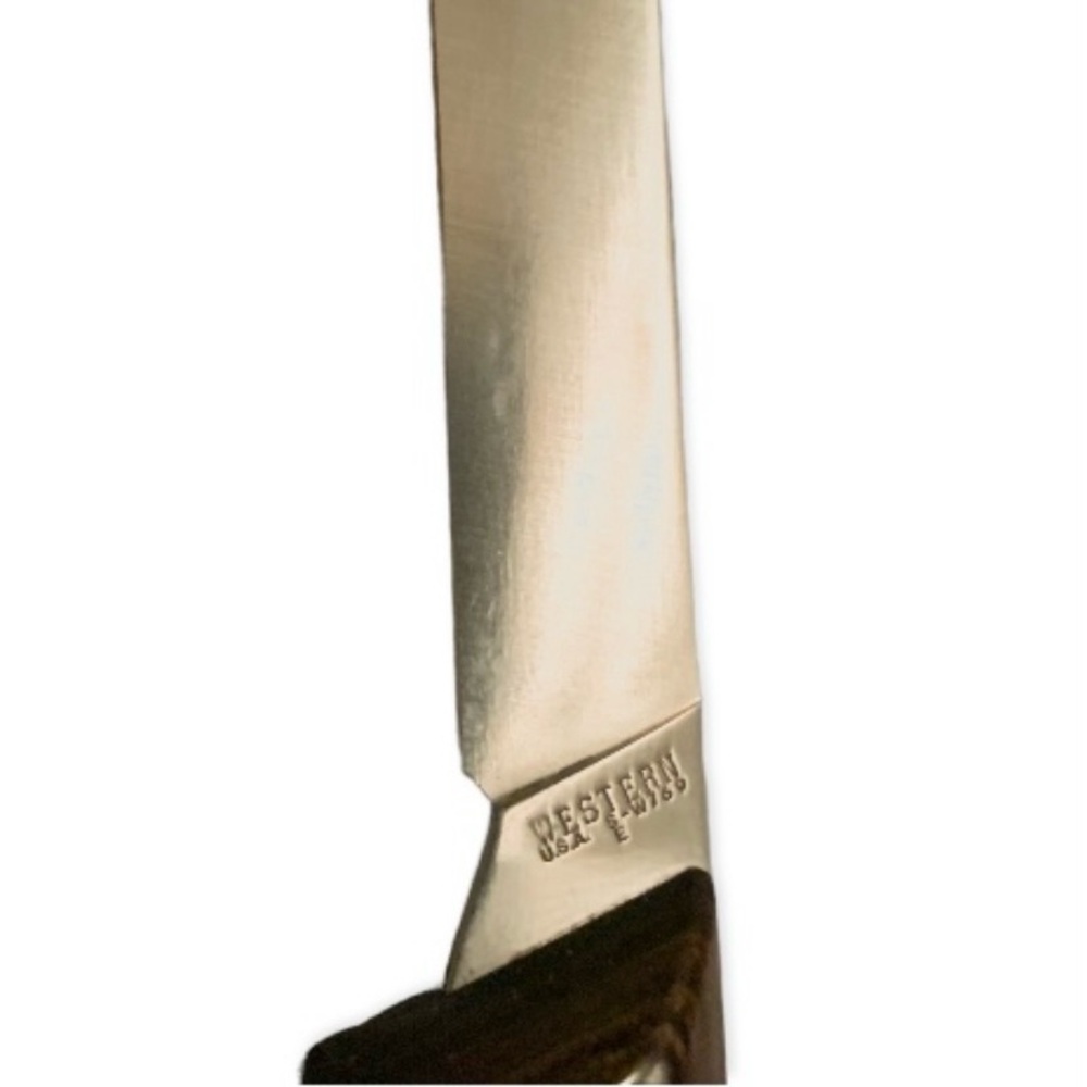 Vintage Western USA Stainless W766
Fixed Blade Cocobolo Wood Handle
Fillet Knife - Picture 9 of 16